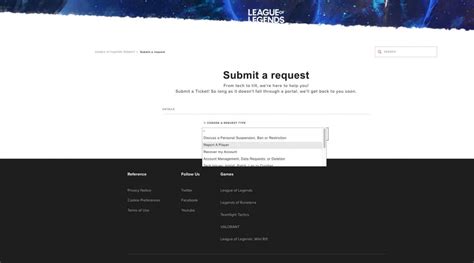 submit ticket riot|Submit a request – League of Legends Support .